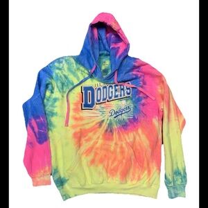 LA Dodgers Sweatshirt Vibrant Tie-Dye Dodgers Hoodie
